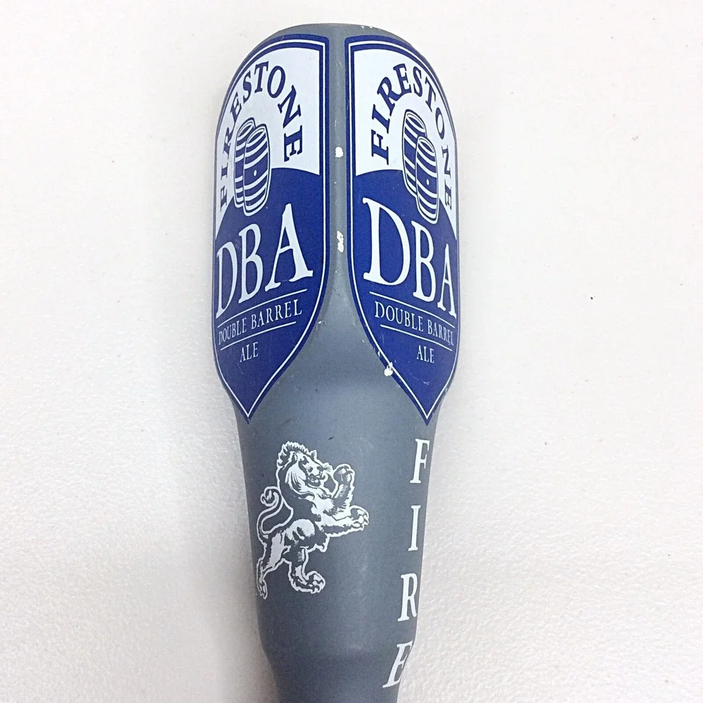 Firestone Brewing DBA Double Barrel Ale Beer Tap Handle Blue 11" Tall - Picture 7 of 8